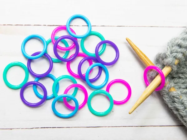  Stitch Markers Colourful Variety Pack from Fox & Pine Stitches
